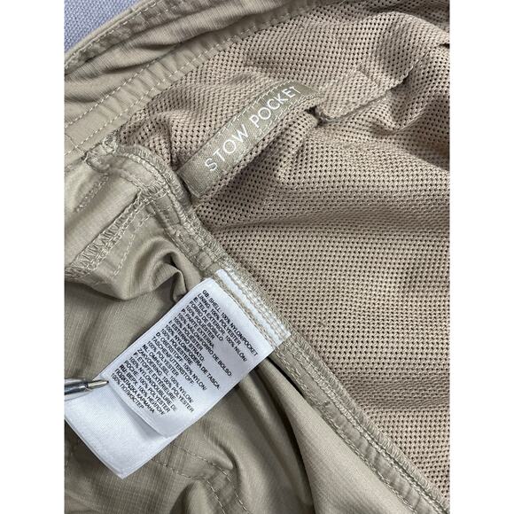 The North Face Khaki Lightweight W/ Stow Pockets Straight Leg Cargo Pants SZ 8 - Picture 4 of 5